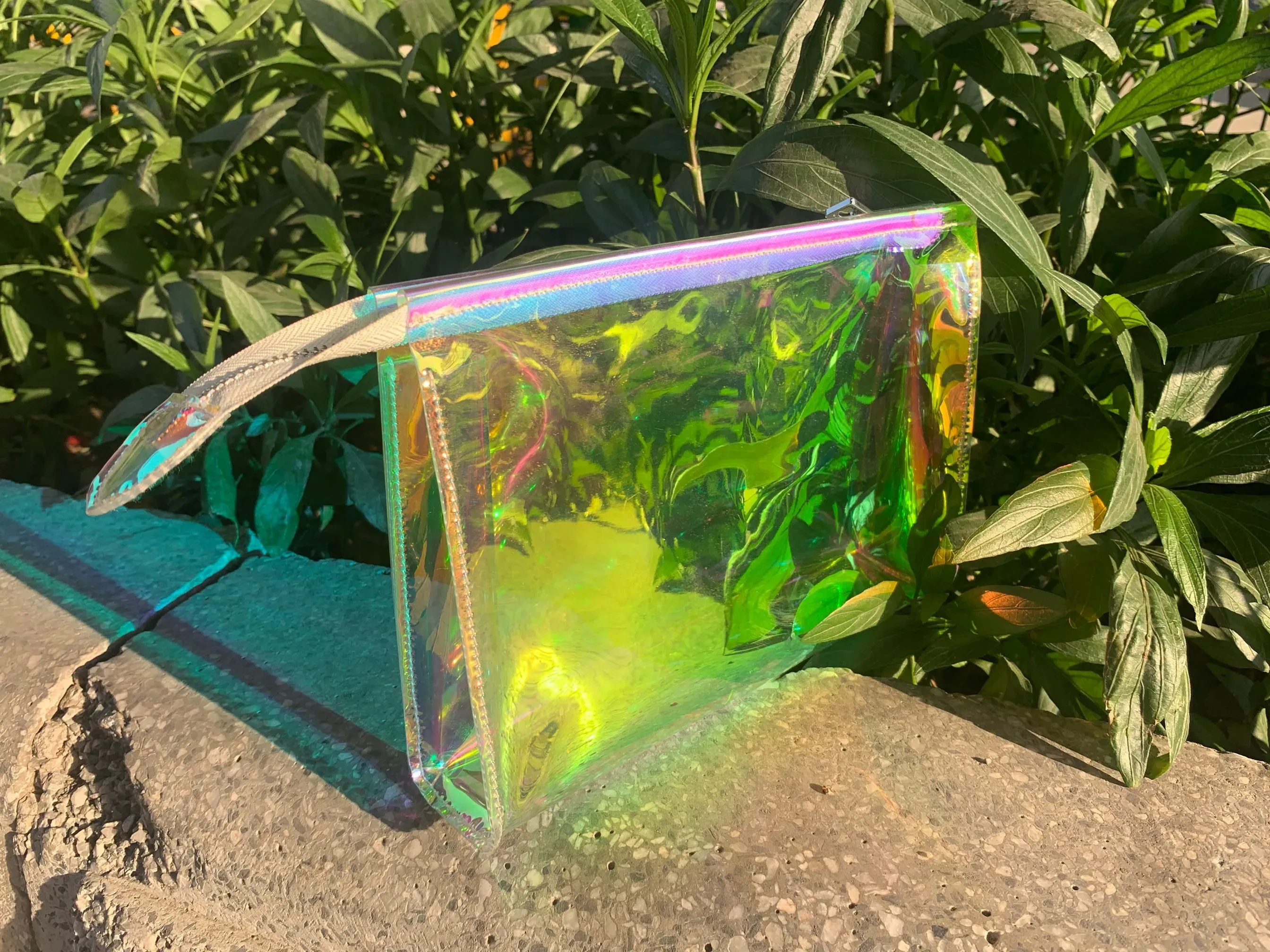 Luxury Designer Holographic Tote Bag With Clear Dazzle Iridescent Color shop-designer-tote-bag-for-women-online-in-usa-clotheart