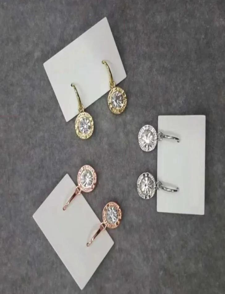 New York مصممة أقراط الأزياء الكريستال إسقاط أقراط مع مجوهرات كبيرة من سبائك الماس المجوهرات رخيصة الأزياء المجوهرات النساء GD3484676096