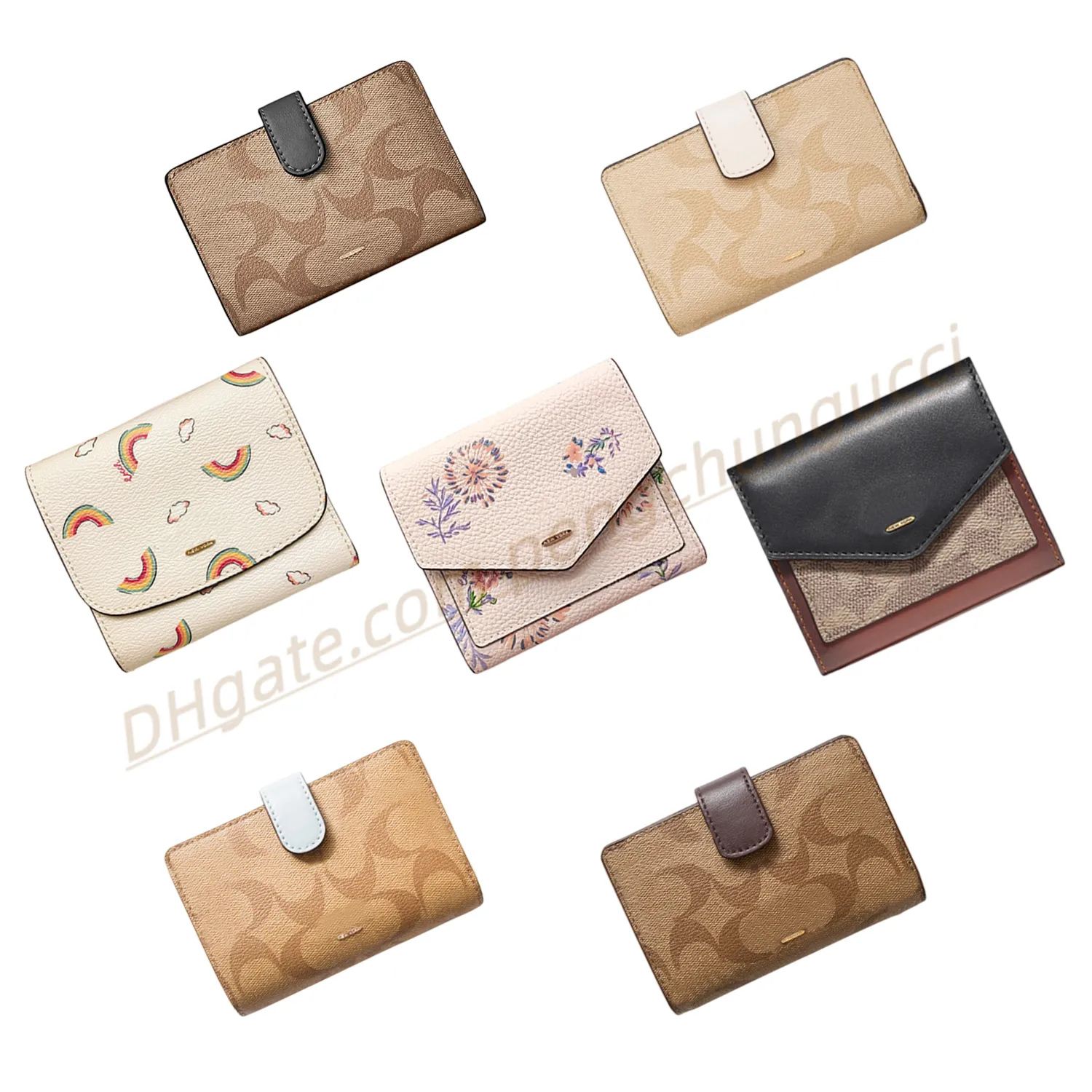 Designer de luxe rabat porte-clés grande capacité mode porte-monnaie multifonctionnel femmes mens en cuir véritable carte pack avec boîte