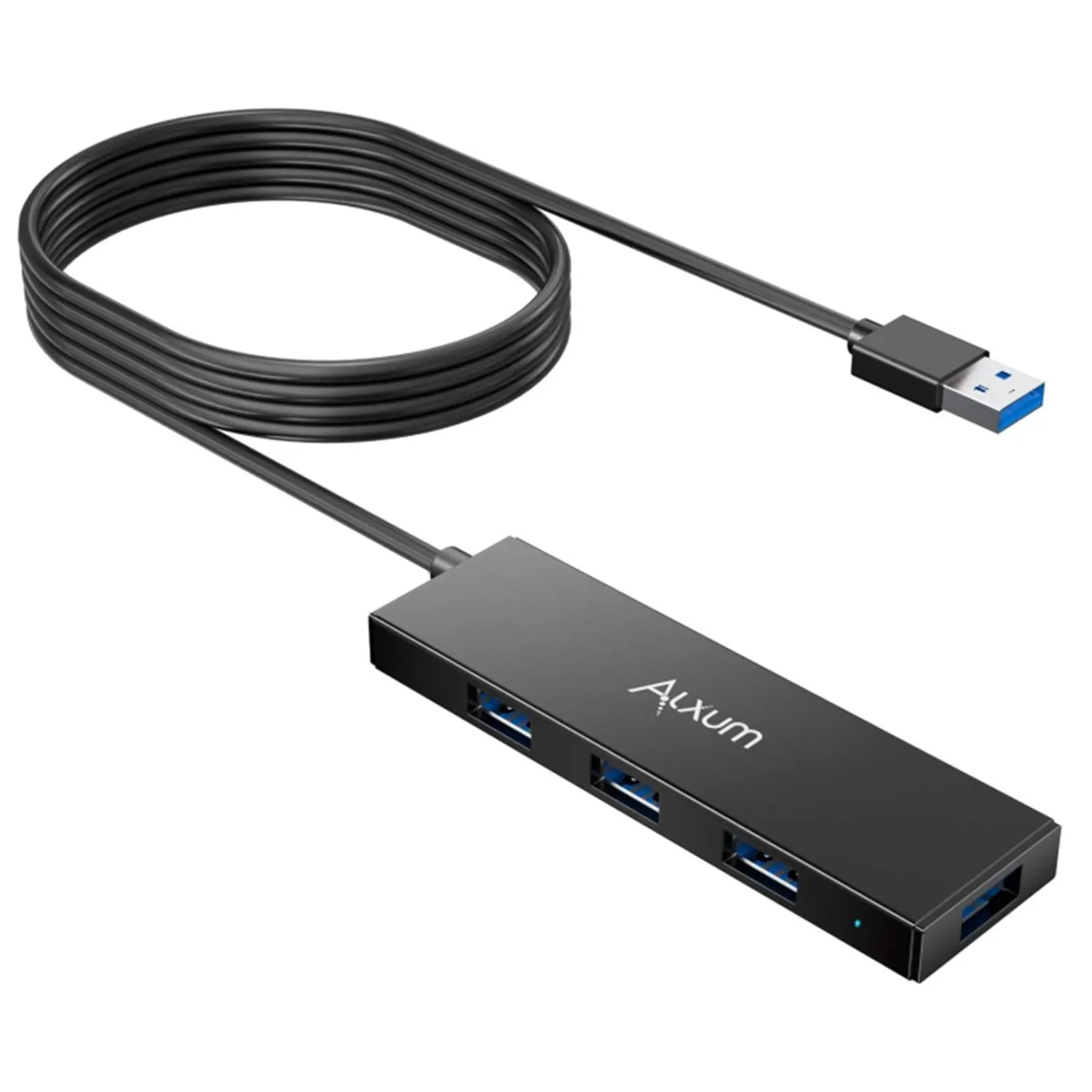 Hubs Alxum 4in1 USB 3.0 Hub para laptop Lenovo Xiaomi MacBook Pro PC Extensión USB Hub 4 Puertos USB3.0 Splitter Adaptador para computadora