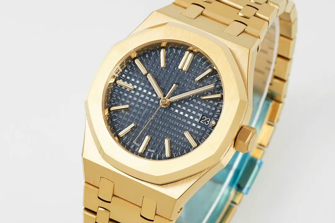 2023 new luxury men s watch ap15450st Gold Case Hammering process automatic mechanical movement sapphire glass diameter 37mm