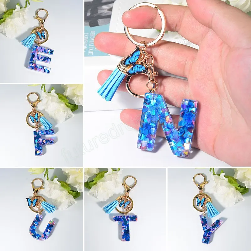Initial tassel keychain new arrivals