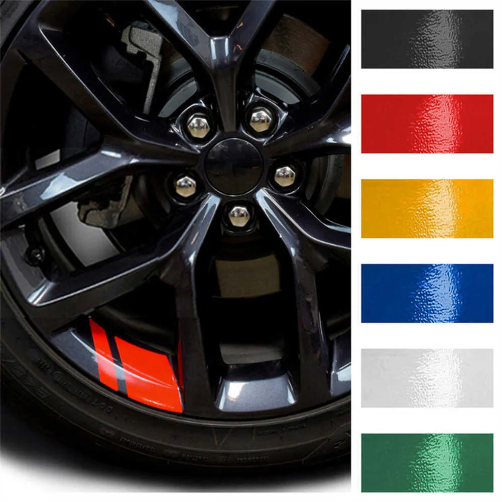 Kit D'autocollants Réfléchissants Pour Jantes Moto 17/18 Pouces – Bande De Jante De Sécurité (GP Style)