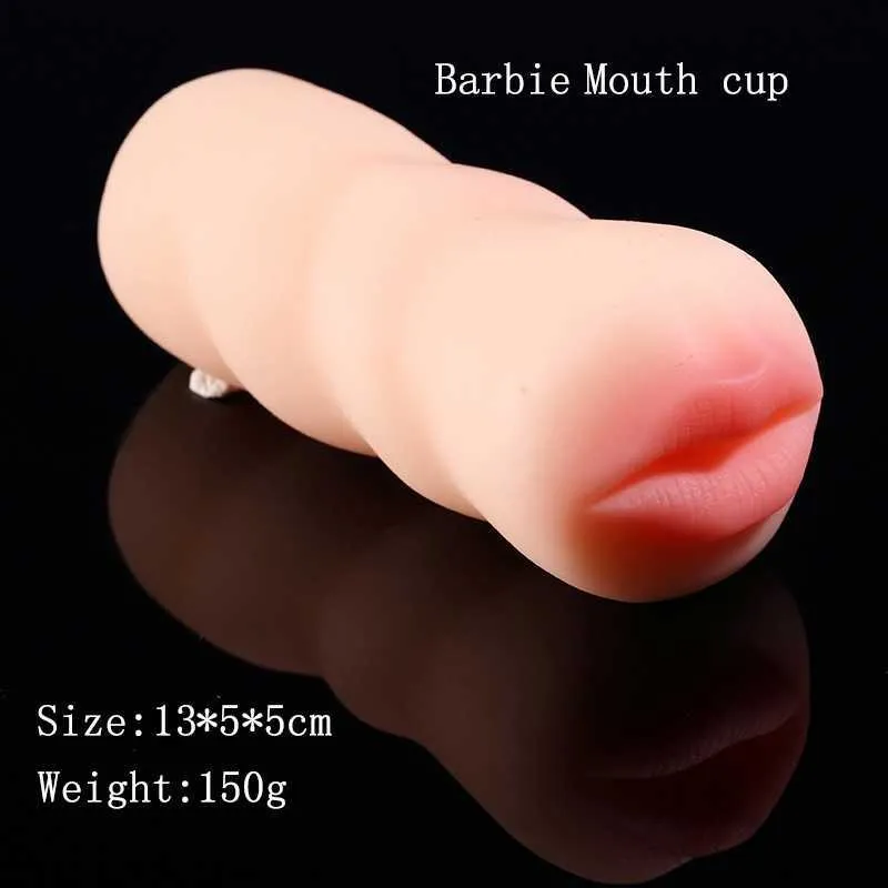 Sex Toys Massager Real Vagina Man Masturbator Mouth Oral Realistic Licking Anal Ass Masturbation Cup Vuxen för män Produkter