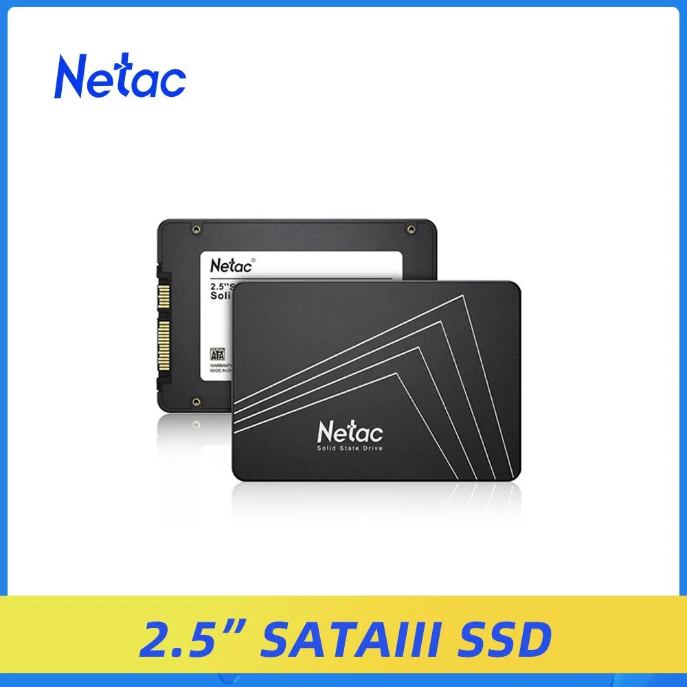 Приводят NETAC SSD 512GB 1TB 2TB SATA HARD DISK 256 ГБ 120 ГБ 128 ГБ Внутренний твердотельный привод 480 ГБ 960 ГБ .2.5 Sataiii для настольного ноутбука ноутбука