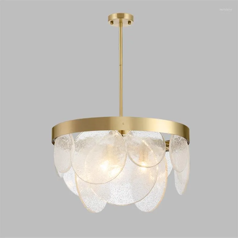 Chandeliers American Bubble Chandelier Modern Light Luxury Gold Led Pendent Lamp Living Room Bedroom Study Simple Creative Glass Lamps
