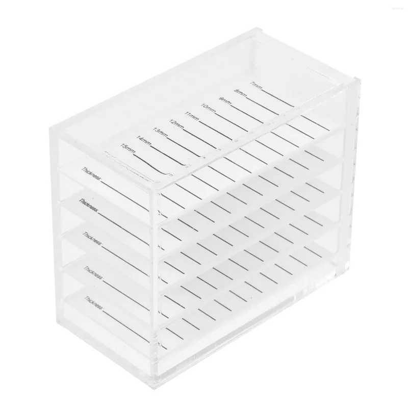 False Eyelashes Eyelash Box Lash Case Extension Organizer Transparent Storage Holder Packaging Artificial Fake Clear Supplies Acrlic Tray