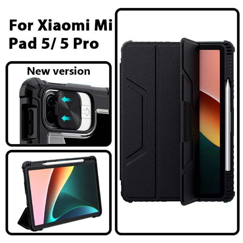 Obudowa dla MI PAD 5 Case Magnetyczne obudowę dla Xiaomi Pad 5 Pokrywa ochrony aparatu z uchwytem ołówkiem dla Xiaomi Mi Pad 5 Pro