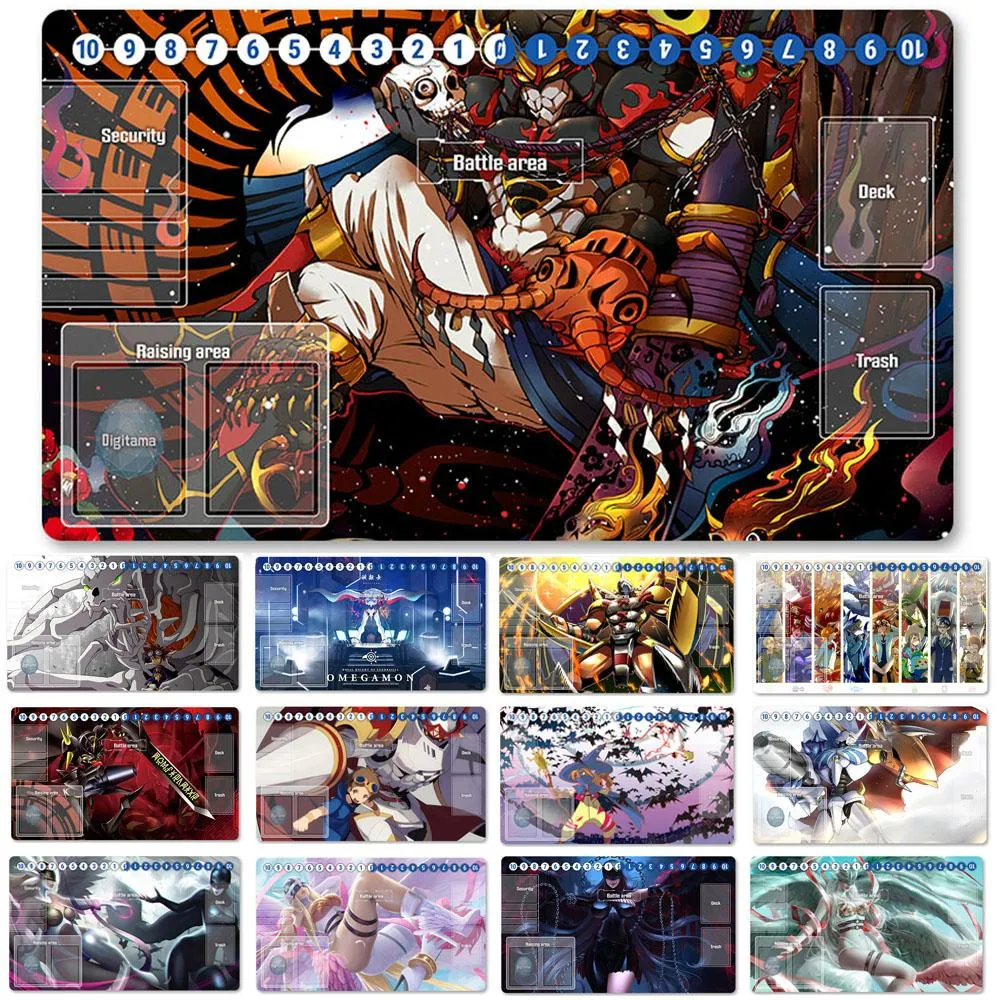 Rests HOT Board Game DTCG Playmat Table Mat Size 60X35 cm Mousepad Play Mats Compatible for Digimon TCG CCG RPG111071