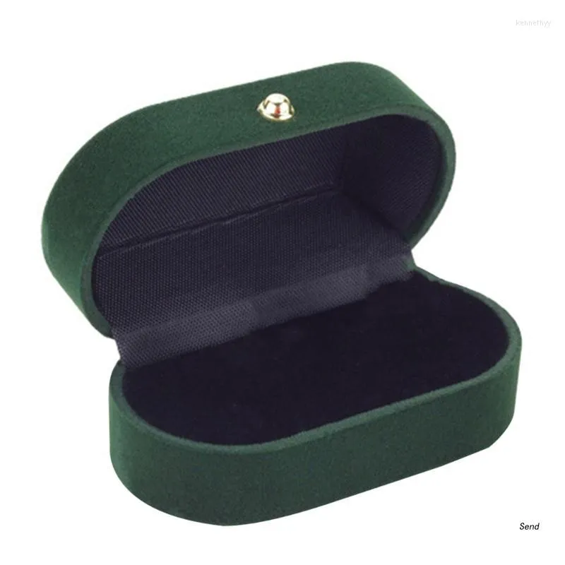 Ювелирные мешочки для свадебного обручального кольца, носитель коробки, винтажный двойной слот
