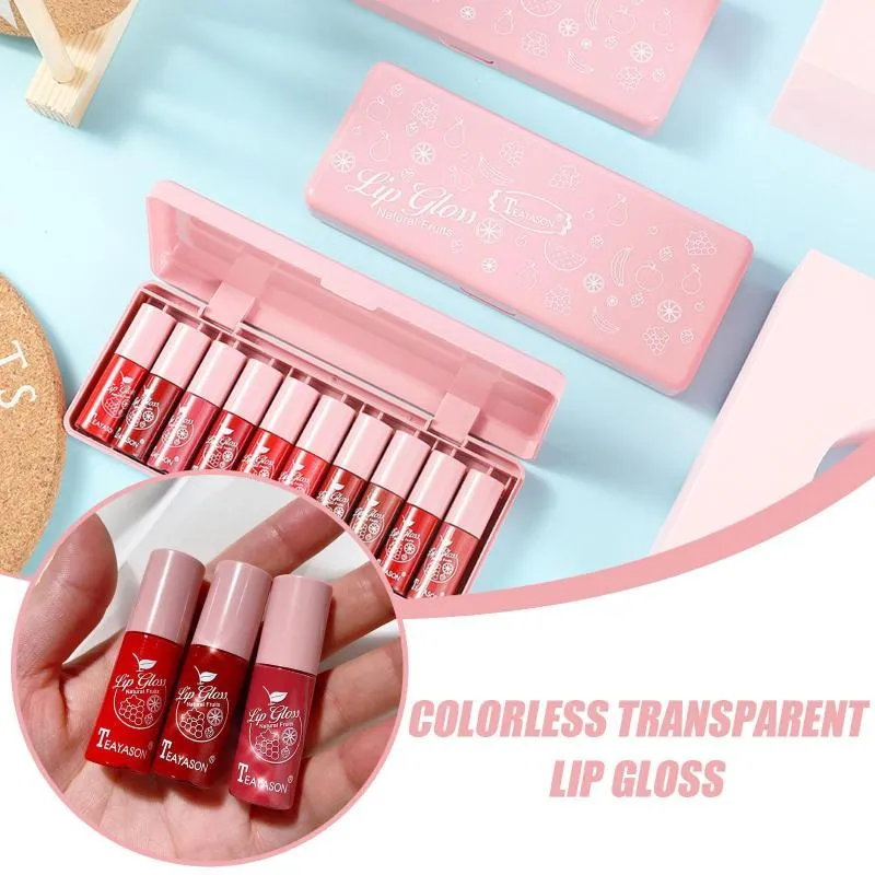 Lip Gloss Moisturizing Velvet Mini Oil Long Lasting Tint Cosmetic Makeup Glaze Sexy Red Lipsticks Liquid Matte Air Q5h9Lip