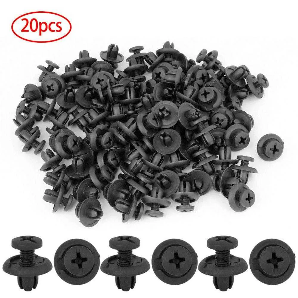 thumbnail image 2 of 20pc Bumper Fender Splash Shield Push Clip Retainer – 8mm Hole For Infiniti & Nissan 2 of 5