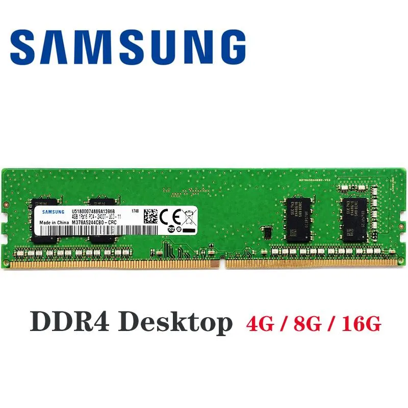 Rams Samsung DDR4 RAM 8GB 4GB PC4 2133MHzまたは2400MHz 266666666666666666666666666666 V DEMMデスクトップメモリ​​サポートマザーボード16GB 8G 16G