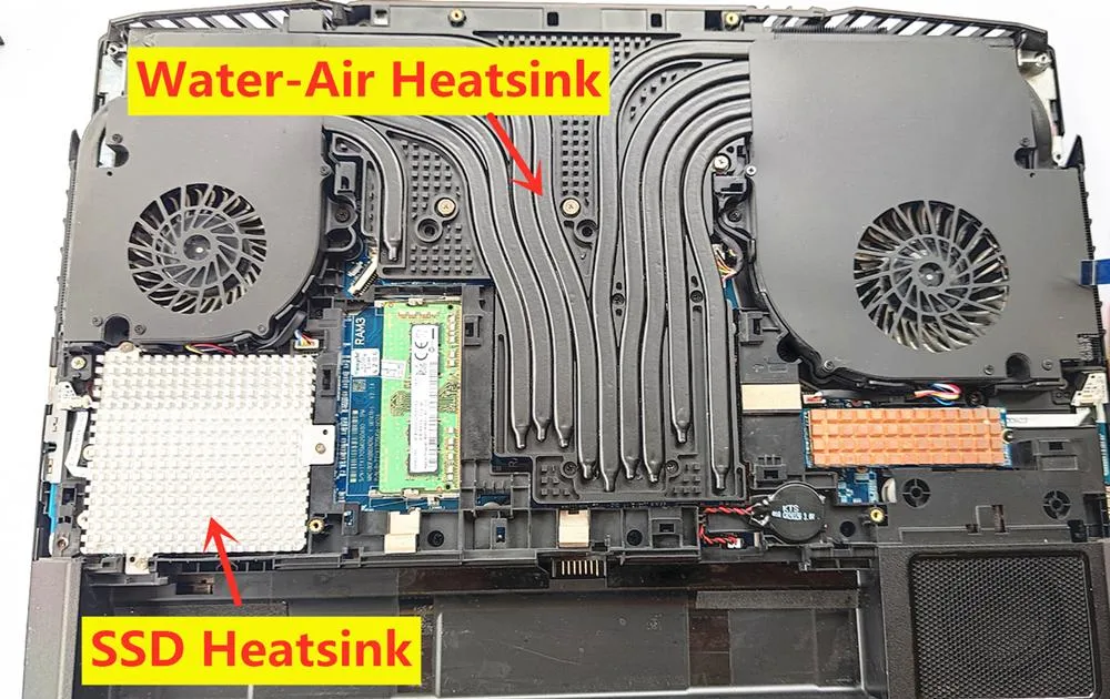 Resfriamento de água DIY/ar 2in1 CPU/GPU Formulador HEASING FAIS DE CLEVO X170 X170SMG X170SMG X7200 SAGER NP9670M RTX20/RTX30