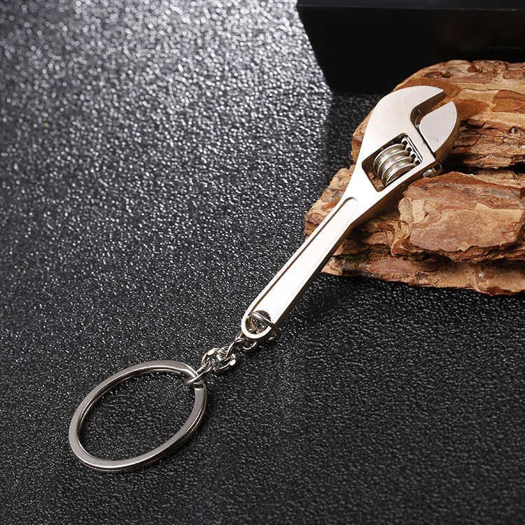 Adjustable Wrench Keychain - Creative Hammer & Axe Design, Premium ...