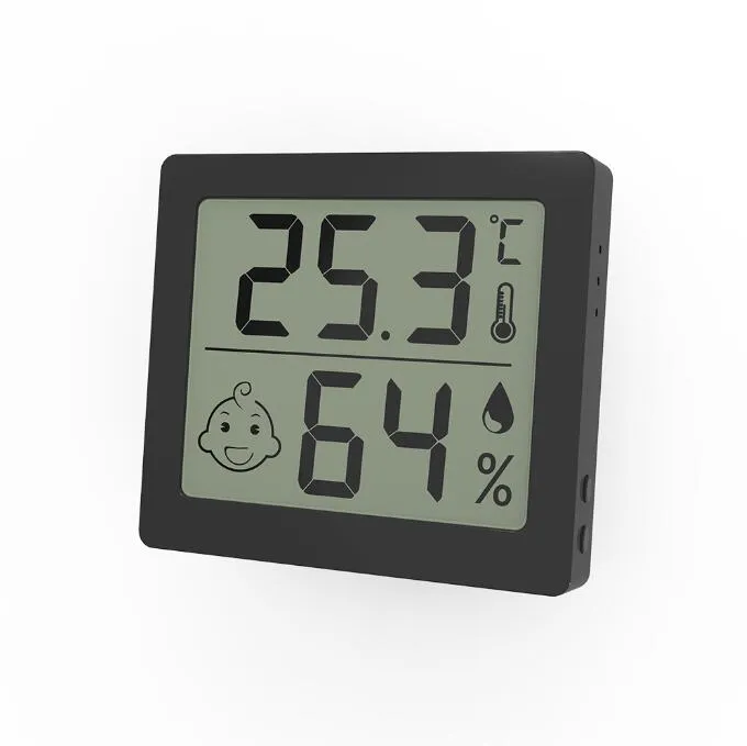 Digital Temperature And Humidity Monitor With LCD Display Accurate ...