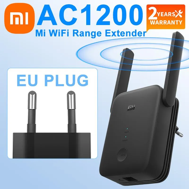 Router Xiaomi Globale Version Mi WiFi Range Extender AC1200 2,4 GHz und 5GHz -Band 1200 Mbit / s Ethernet -Portverstärker Hochgeschwindigkeits -WiFi -Signal