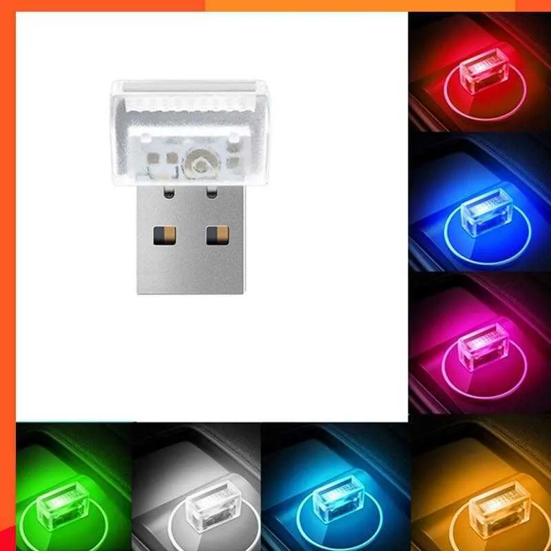 New Mini LED USB Night Light Emergency Lamp LED Atmosphere Light Car Light Decoration Lamp Power Bank Car Light Portable USB Light