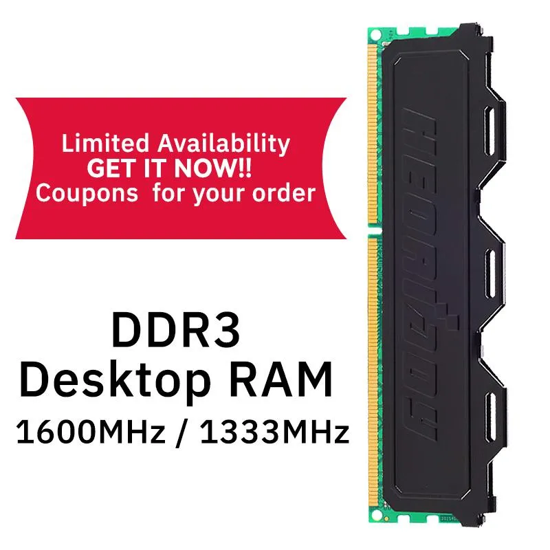 Rams DDR3 8 GB Presktop pamięć pamięć RAM 1600MHz 1333 MHz kompatybilna płyta główna ASUS Gigabyte DDR3