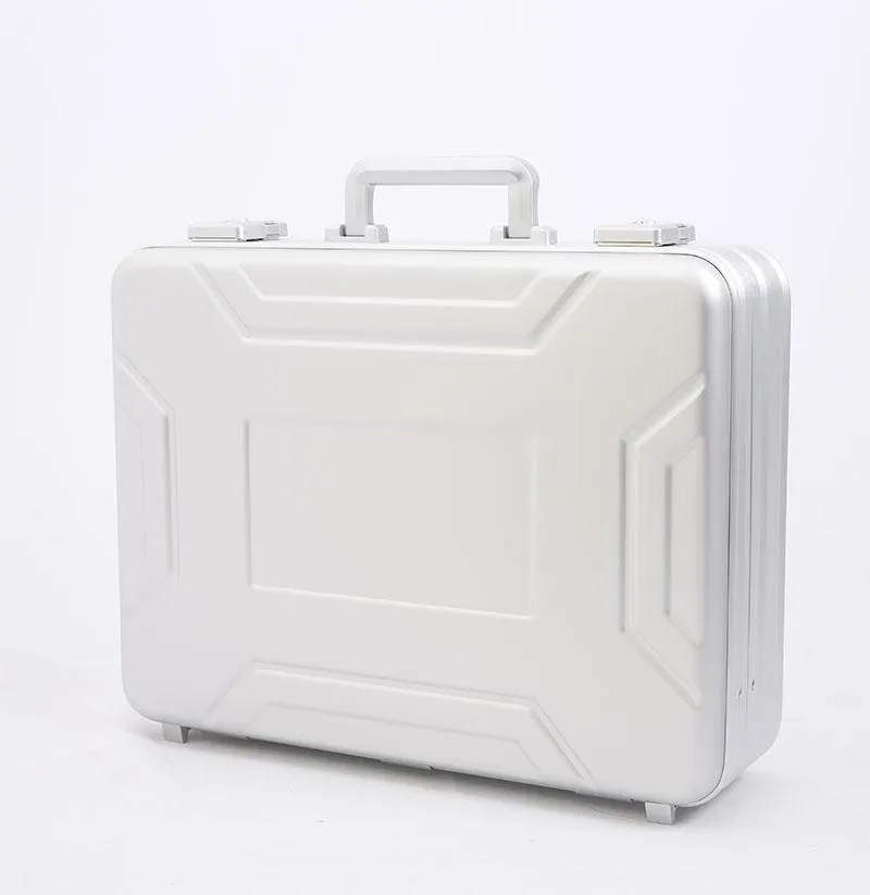 Porte-documents Designer Hommes Sacs Sacoche pour ordinateur portable 17 pouces Porte-documents dur Avocat Bureau Métal Cash Case