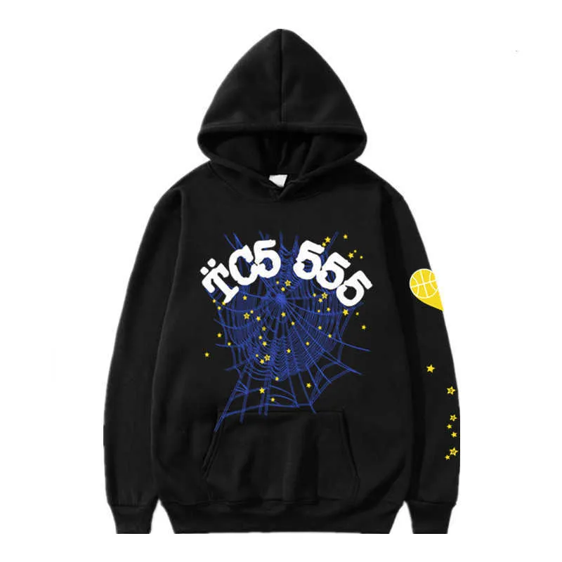 Luxury Spider Web Hooded Sweatshirt For Men And Women Hip Hop