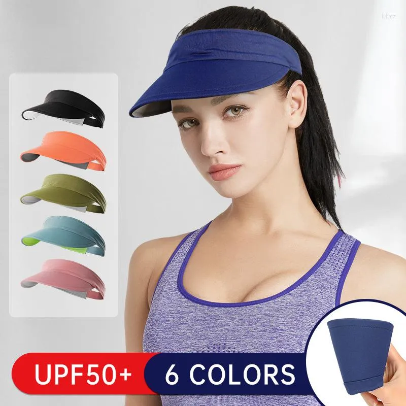 Casquettes de cyclisme été femmes respirant Air soleil chapeaux visière à séchage rapide Protection UV haut vide solide hommes sport tennis golf course crème solaire casquette