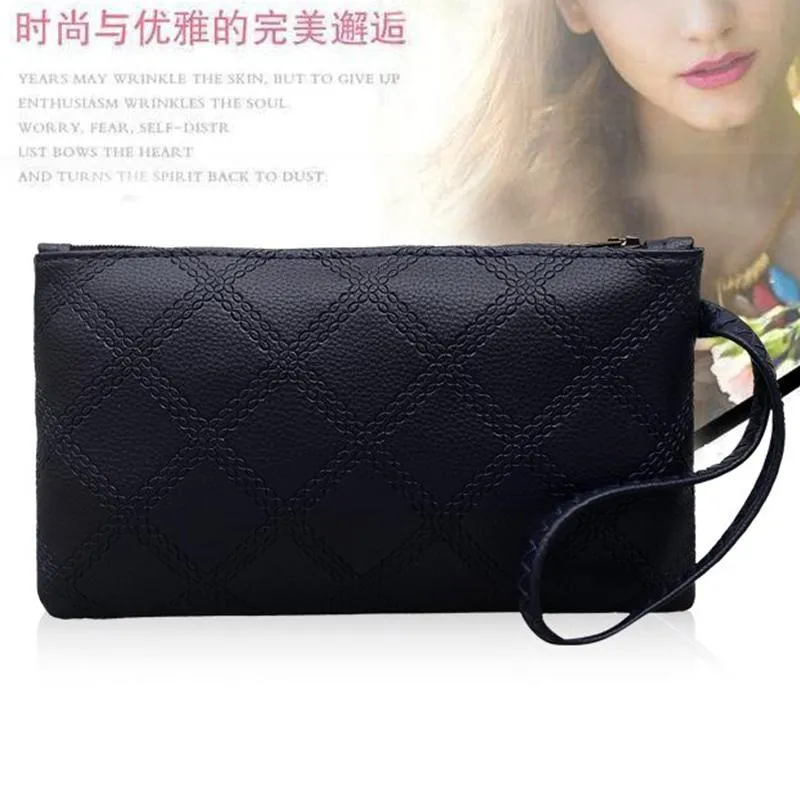 Geldbörsen Casual Kleine Tasche für Frauen Messenger Bags Schulter Umhängetasche Schwarz Clutch Geldbörse und Handtasche #YL