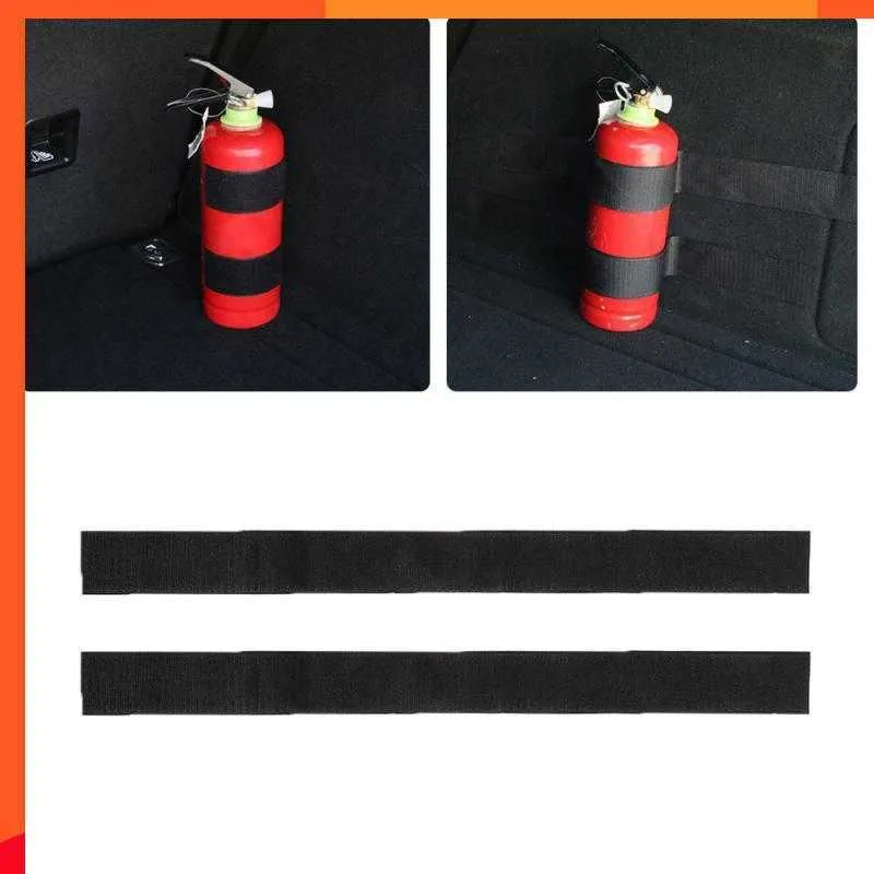 Nieuwe autostaartbox brandblusser bevestigingsriem draagbare opbergstrook duurzame brandblusser houder riem universeel