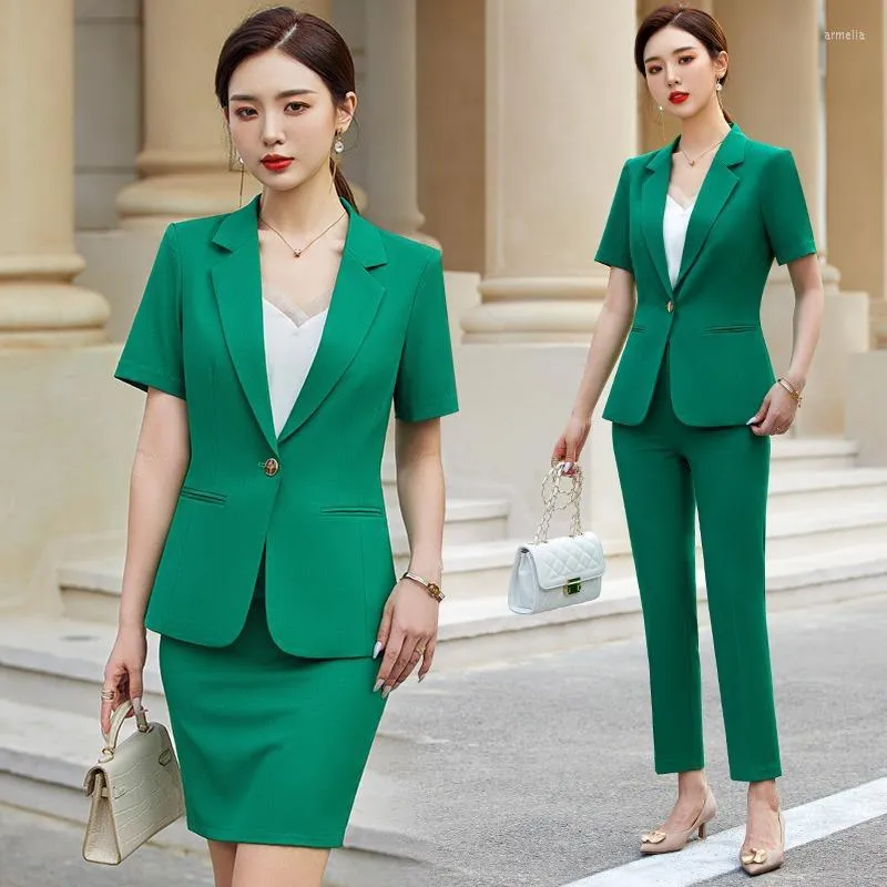 Summer 2023 Womens Business Suit With Fashionable Skirt Short