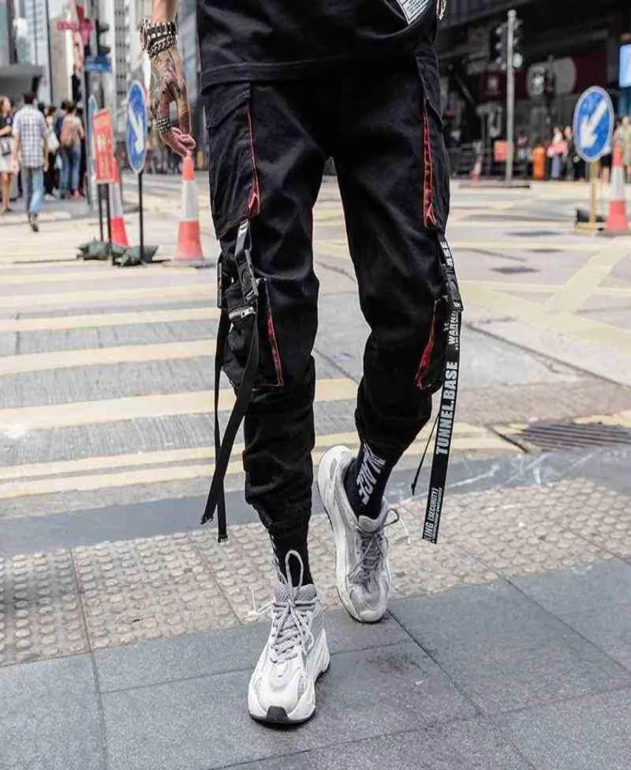 Prowow Summer Black Hip Hop Cargo Pants Men Streetwear Cotton Joggers ...