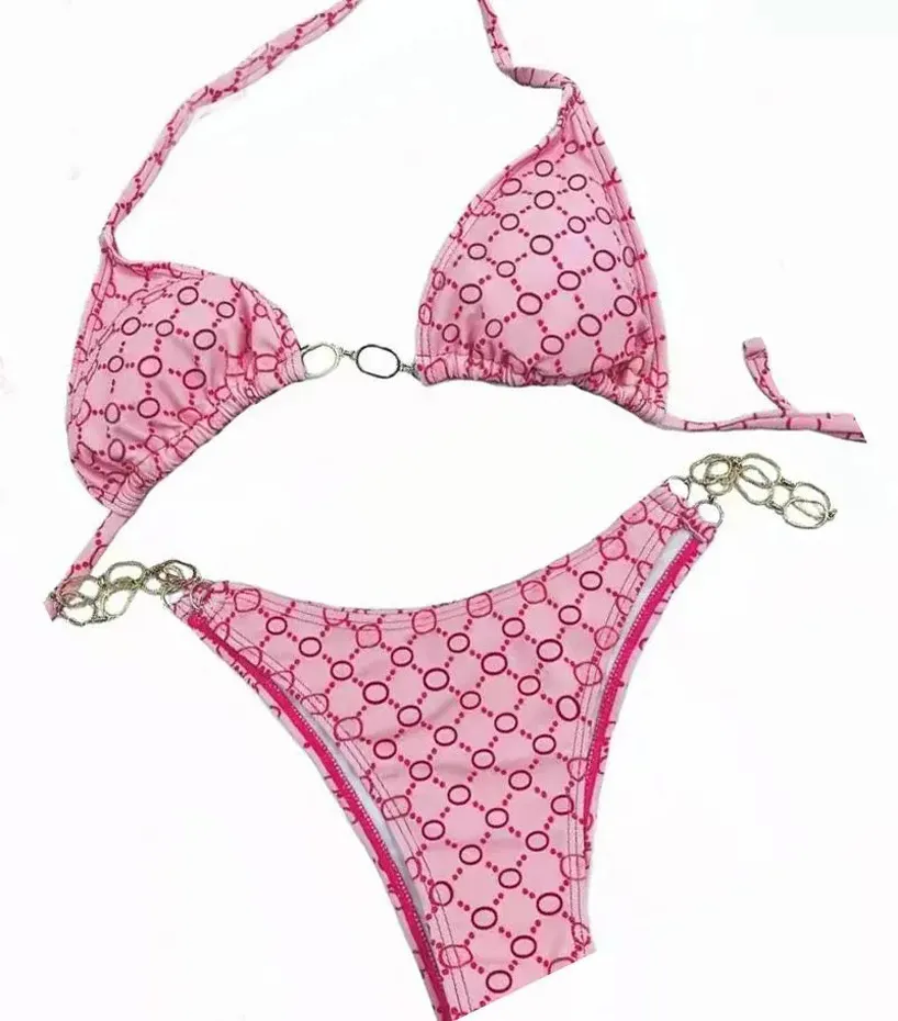 Pink gucci bikini set cheap
