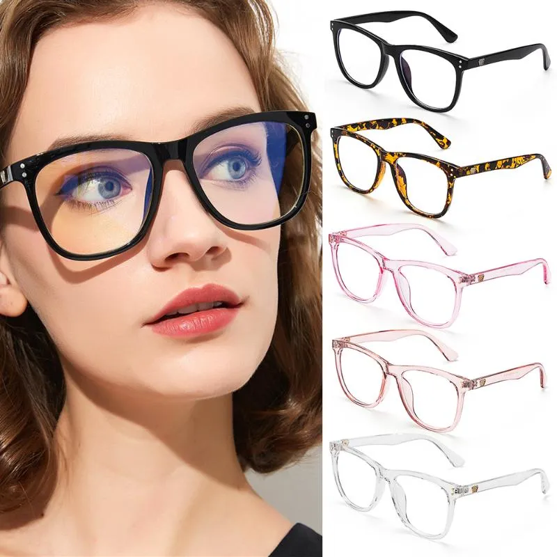 Lunettes de soleil unisexe bleu lumière bloquant lunettes vidéo jeu ordinateur jeu élégant carré lunettes cadre