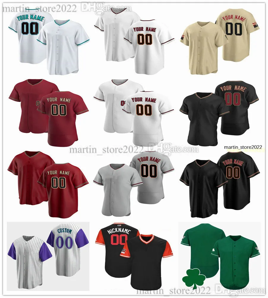 2023 Baseball Jerseys 37 Kevin Ginkel 19 Ryne Nelson 99 Drey Jameson 35 Joe Mantiply 25 Corbin Martin 63 Justin Martinez 30 Scott McGough 36 Anthony Misiewicz Size S-6XL