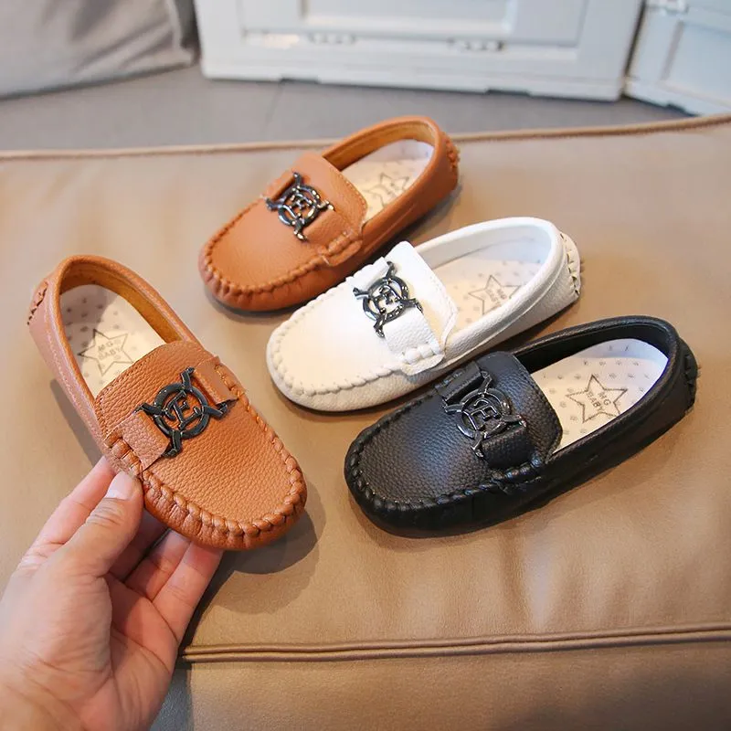 Soft Slip On Leather Loafers For Baby Boys And Girls Newborn Infant Flat Casual Sport Toddler Shoes In Sizes 21 30 From Angel childhood 15.03 DHgate.Com