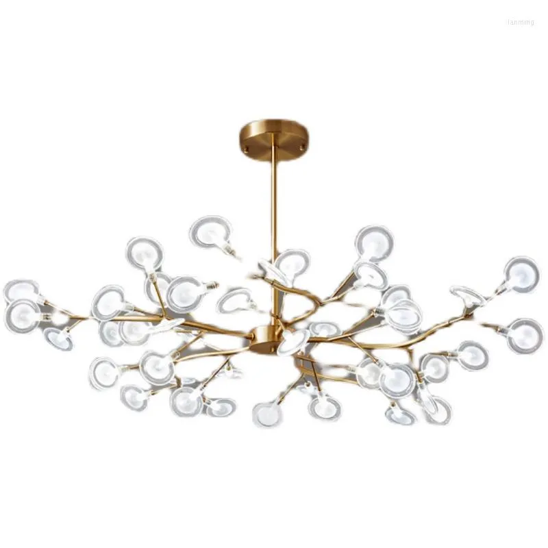 Wall Lamp Light Luxury Living Room Chandelier Post-Modern Cozy Bedroom Creative Copper Restaurant Lighting Firefly