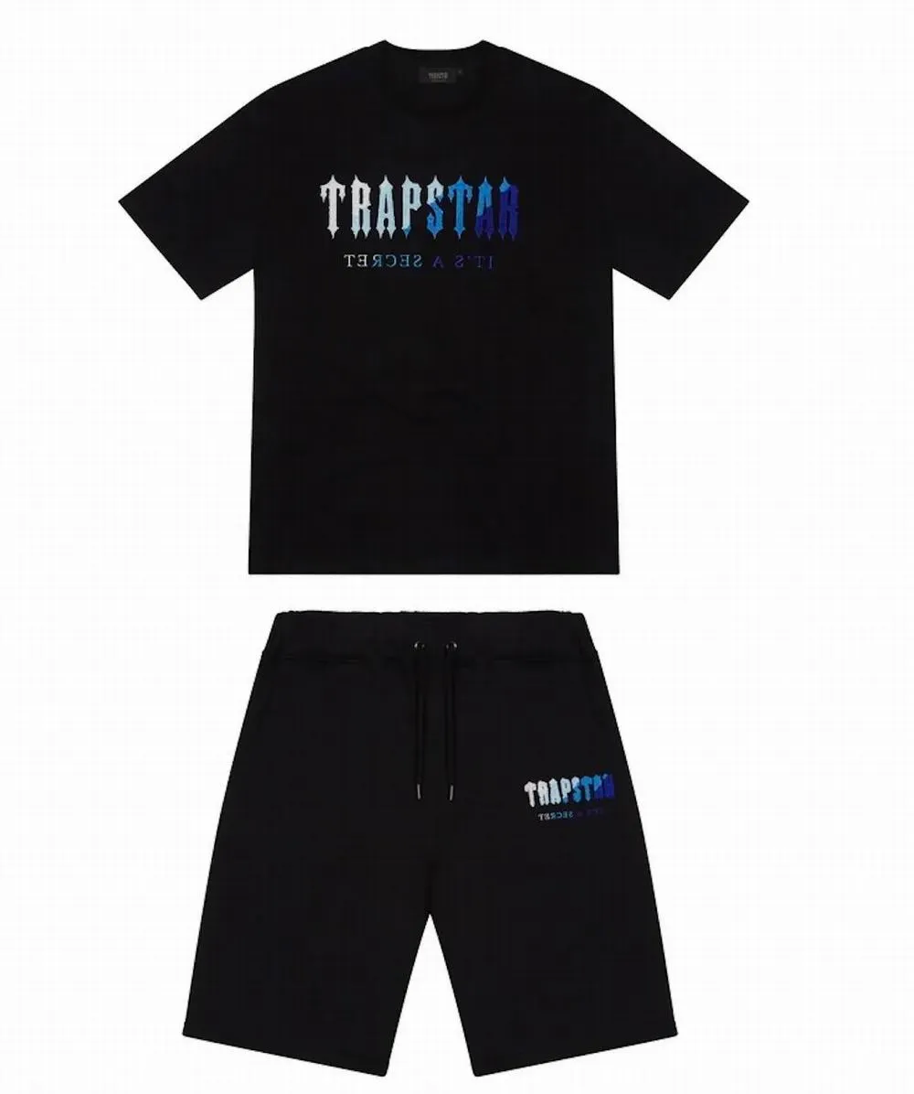 Trapstar Short Mens Mens Trapstar T Shirt Shirt Shirt Shirt Print Outfit Tracksuit Cotton London Streetwear S-2XL مثالية مع شورتات المصمم للرجال إعادة تعريف أسلوبك