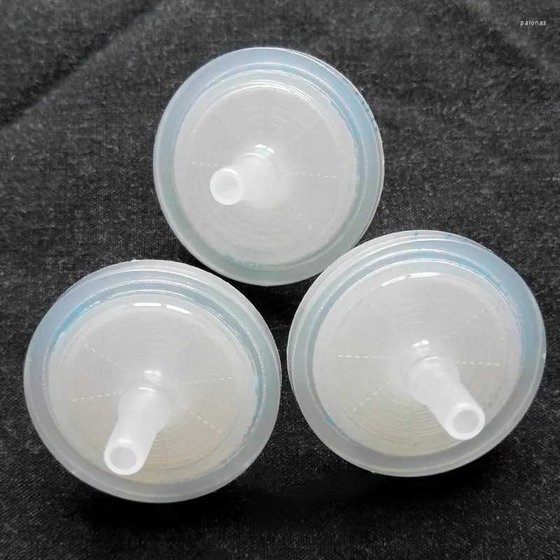 10pcs/lot 30mm 0.2/0.45um疎水性PTFE膜蒸気分離と水遮断を伴う使い捨てエアフィルター