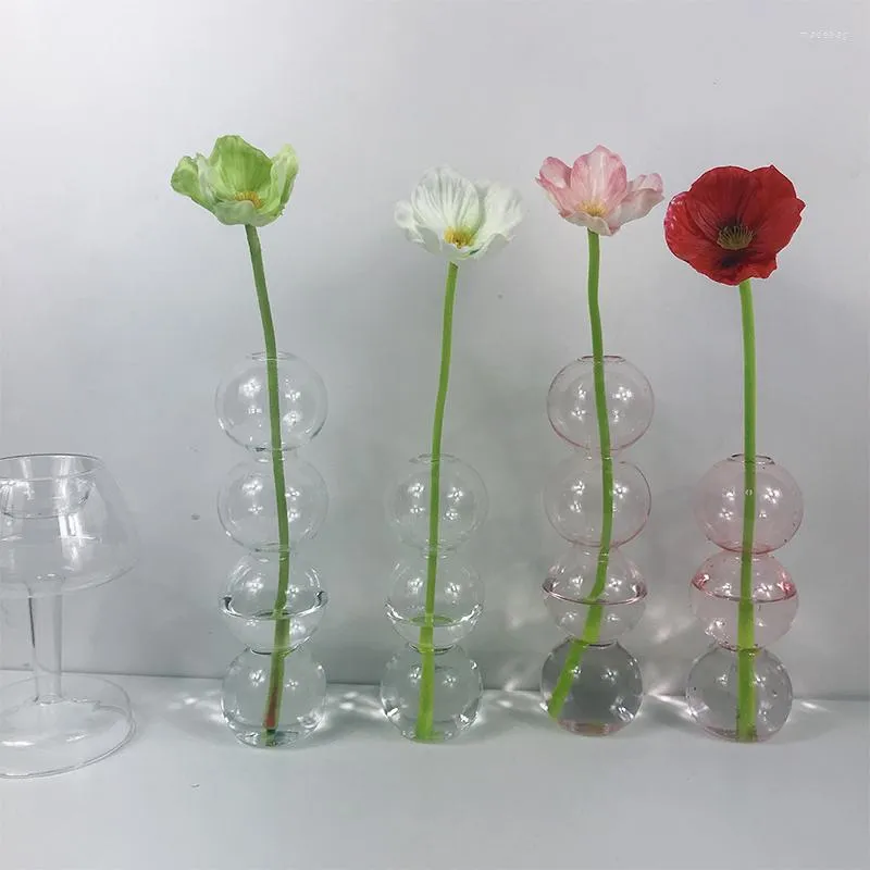 Vasi Vaso per fiori per decorazioni nuziali Centrotavola in vetro Contenitori per terrari moderni da tavolo Piante fatte a mano