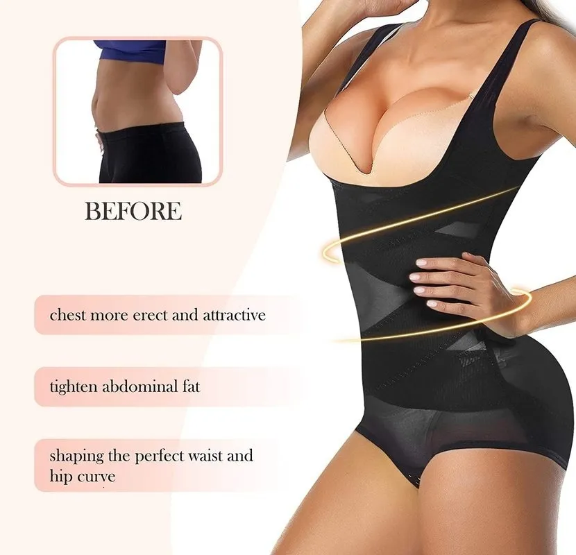 REYEOGO Body Shaper for Women Tummy Control Shapewear Bodysuit