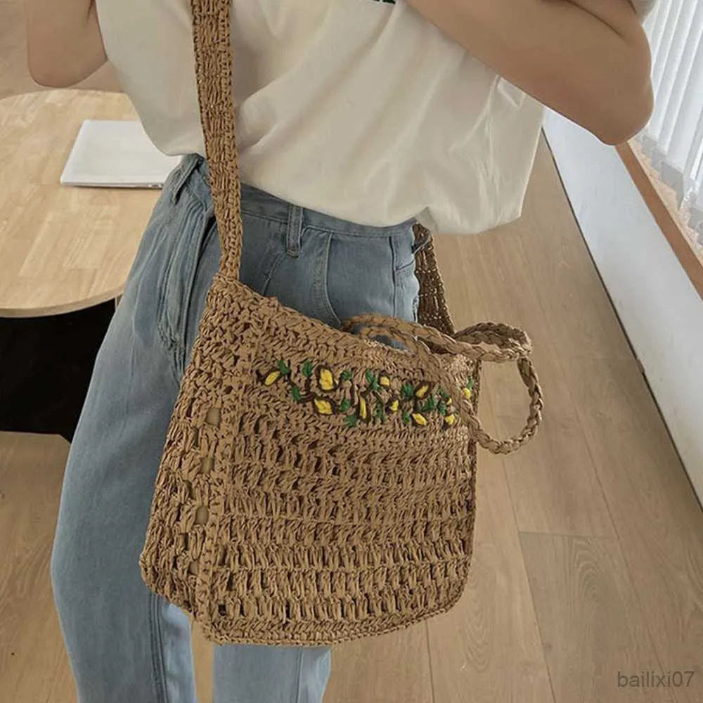 Straw discount satchel bag