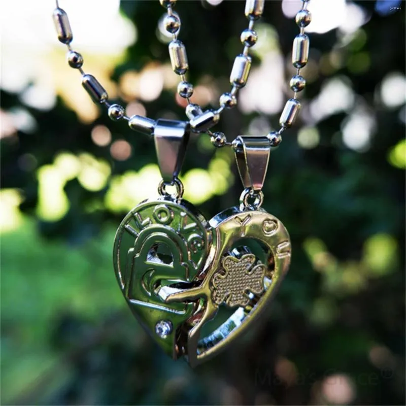 Two piece broken heart necklace deals