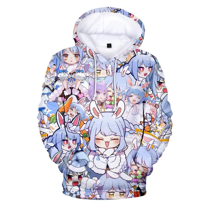 Hommes sweats à capuche sweats 3-16 ans garçon filles enfants Anime Usada Pekora 3d sweat à capuche Cosplay Costume enfants vêtements