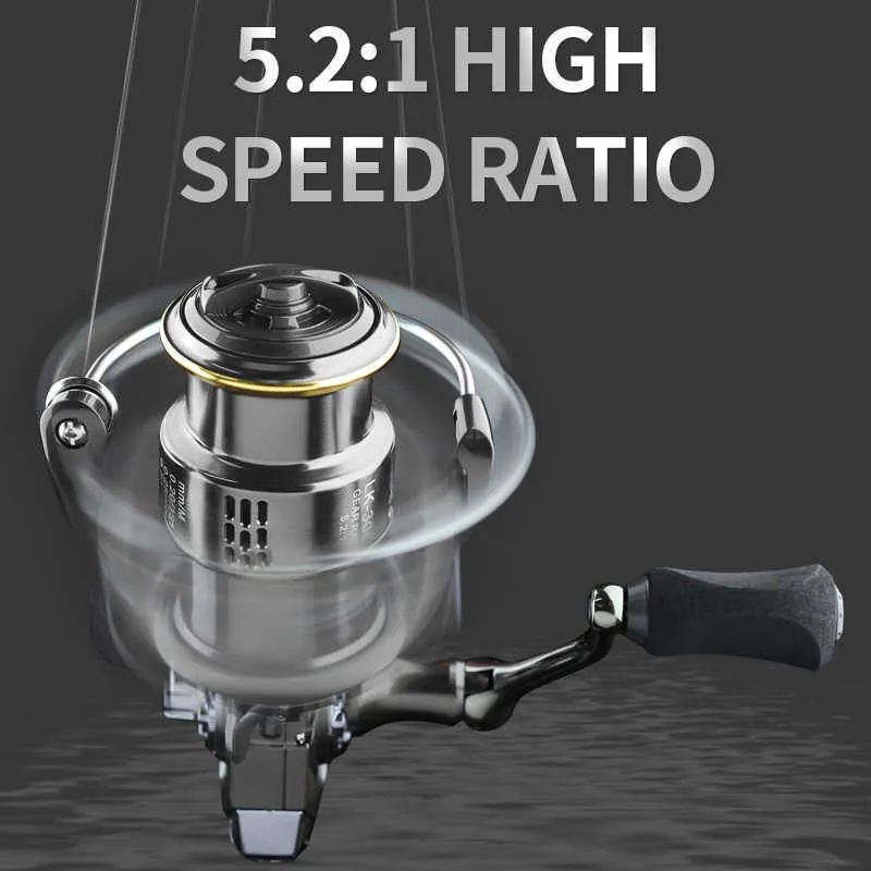 TAKUMI Pesca Kastking Zephyr Spinning Reel 1000 3000, 2500 Maximum Drag,  18kg/5.2/1 Rotary Double Handle Grip Gear P230529 From Mengyang10, $18.58