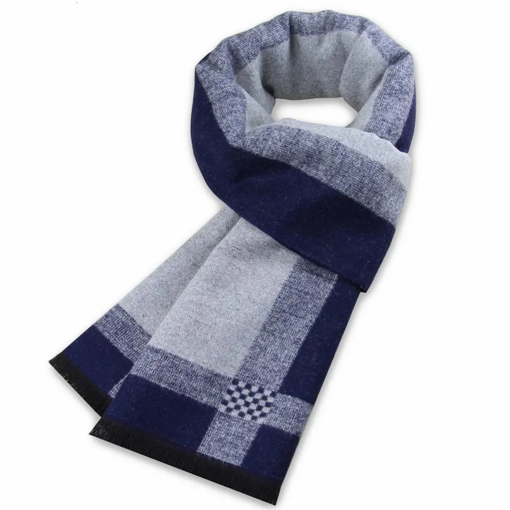 Sarongs luksusowa marka męska szalik w kratę ciepłe kobiety kaszmirowe szalę szaliki swobodny brzęczenie szaliki mężczyzna Business Scarf Paszmina 230526