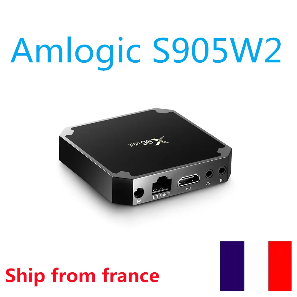 Verzend vanuit Frankrijk X96 Mini TV Box Android 11 Smart 2.4G 5.8G Dual WiFi S905W2 Quad Core 4K 1080p Full HD Media Player X96Mini