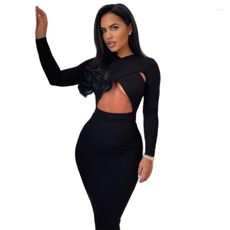 Long Sleeve Suede Dress with Hooded Collar and Trumpet Silhouette for Women  Ages 25-35 from Dhgate Basic & Casual Dresses - price 36.15