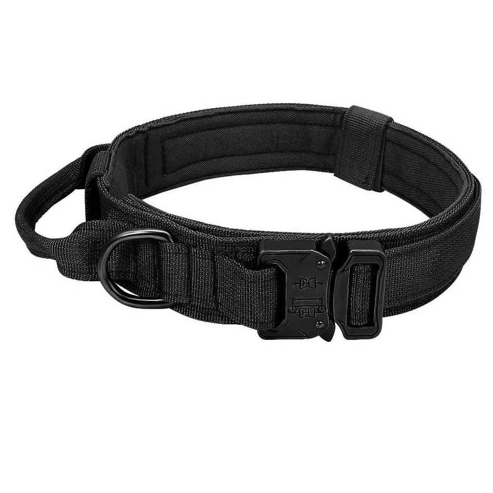 Collari per cani Guinzagli Guinzaglio tattico militare German Shepard Medium Large S Lead For Walking Training Collare Maniglia di controllo Drop Del Dhl7I