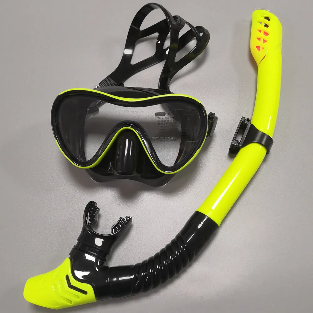 Máscaras de mergulho máscara de mergulho profissional máscara de silicone máscara snorkel máscara de mergulho máscara de mergulho Snorkel Tubo seco completo Equipamento de natação 230526