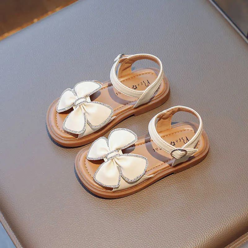 Sandali Sandali con strass da ragazza Moda Estate Nuovi sandali da principessa per bambini Scarpe casual da sposa morbide per feste