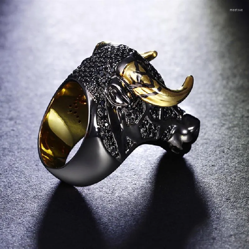 Bague tete de taureau sales